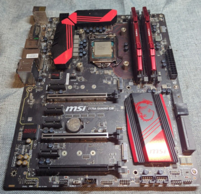 MSI Z170A Gaming M5 LGA 1151/Socket H4 + Intel I5 6600K CPU + 16 GB Ram - Combo