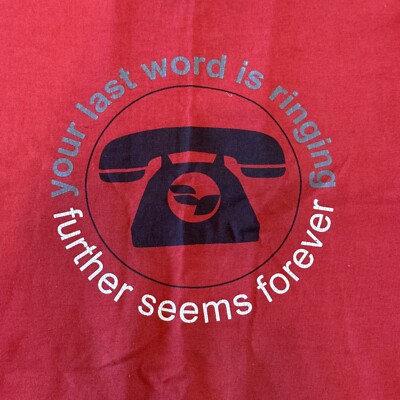 VTG Further Seems Forever T-Shirt The Moon is Down Your Last Word Emo Rock Sz M