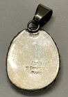 Vintage Will Denetdale Sterling Silver + Velvet Malachite Pendant! Stunning! — photo 8