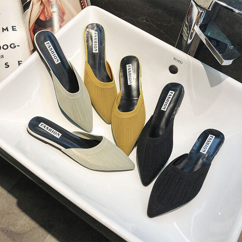 PANTOFOLA D’ORO Sandali donna sandali slide senza schienale donna antiscivolo punta scarpe casual