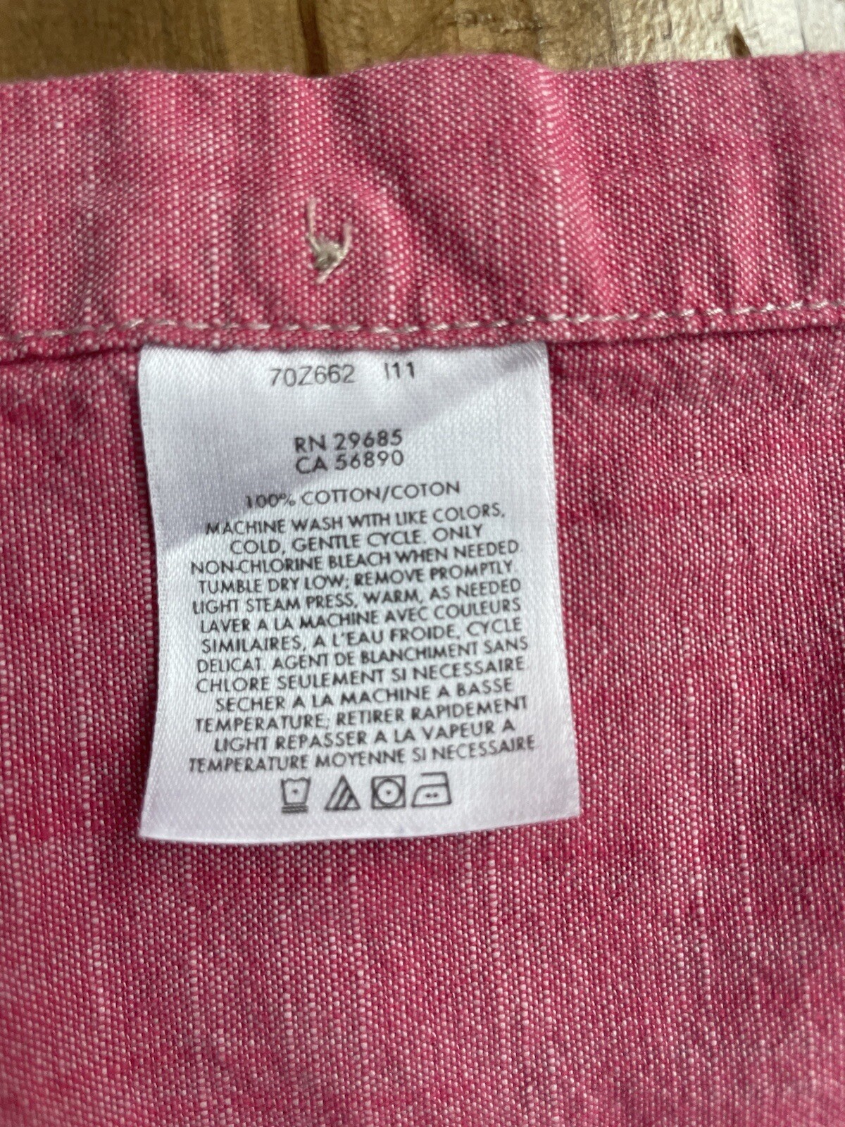 Pendleton Berkeley Shirt Red Chambray Short Sleev… - image 16