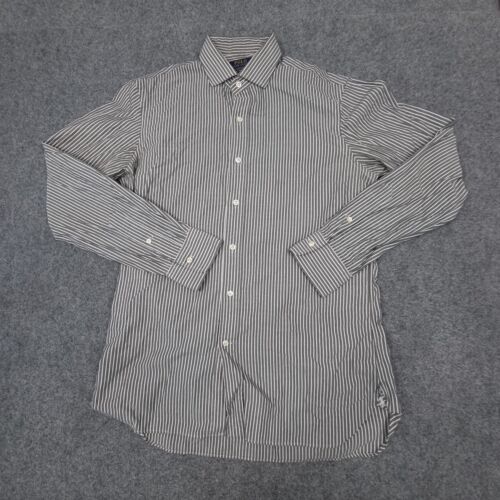 Ralph Lauren Shirt Mens 15.5 black Button Up long sleeve striped SIZE 15.5 - Picture 1 of 9