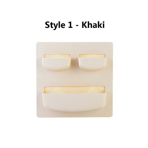 Self-adhesive Fridge Basket Kitchen Plastic Shelf Refrigerator Wall-mounted Rack - Picture 11 of 23