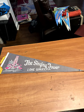 Vintage Pennant rare 1960's 27 inch The Singing Tower Lake Wales