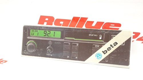 BEDIEHNUNGSANLEITUNG BETA RADIO VW RALLYE GOLF 2 GT GTI G60 16V US SYNCRO JETTA