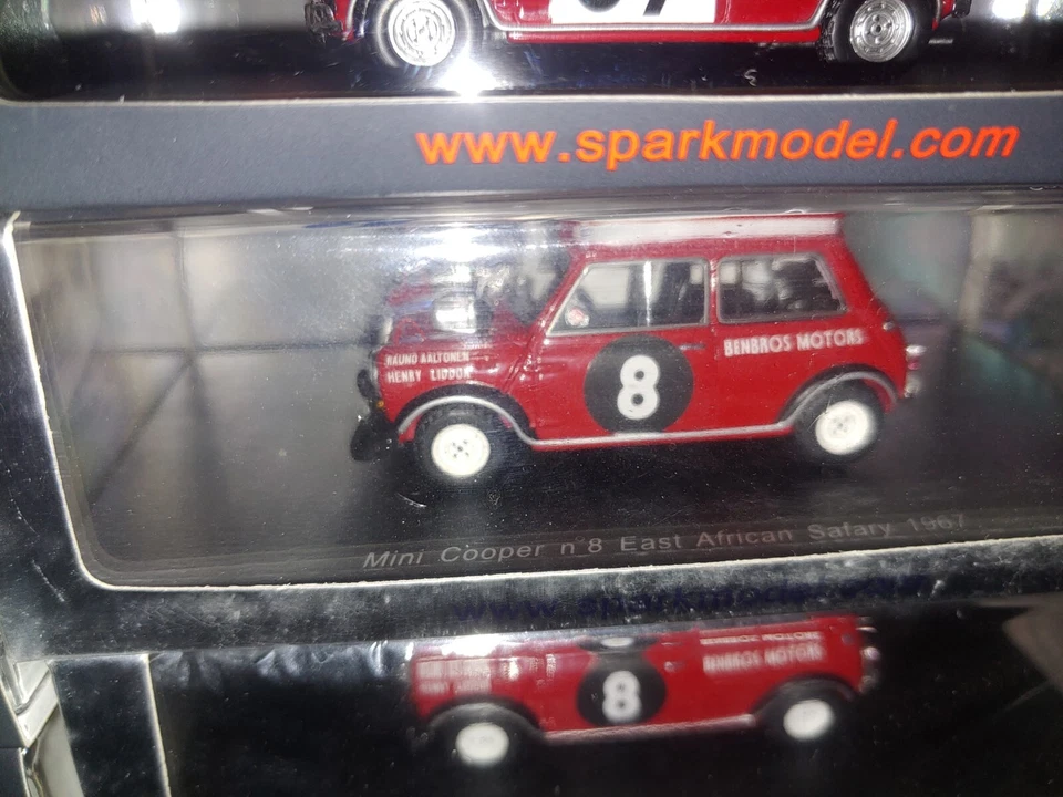 Spark S2660 MINI COOPER Rally East African SAFARI 1967 Aaltonen - 1:43 RARE - Immagine 2 di 4