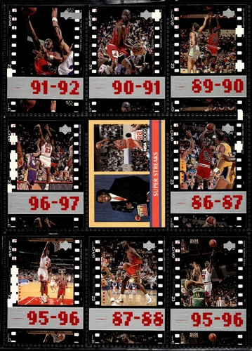 迈克尔·乔丹,NBA,9 张卡批量名人堂,免运费芝加哥公牛队 75 美分 A 卡 - 第 18 张/共 29 张