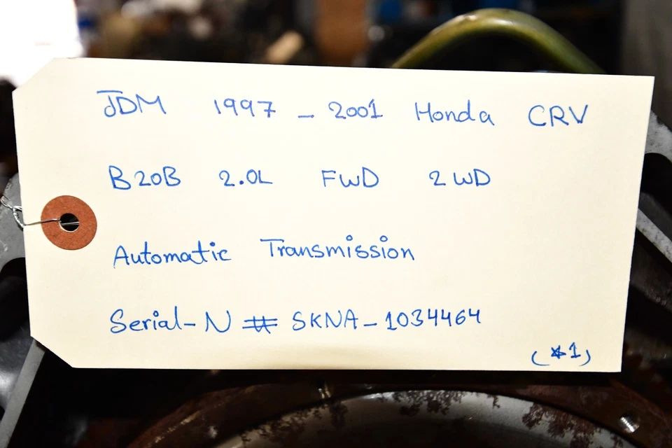 Honda CRV B20B 1997-2001 2,0 L CR-V B20Z 2x2 tracción delantera transmisión automática 60 k JDM Foto 3 de 4