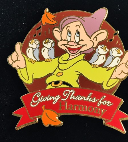 Disney Auctions Giving Thanks Dopey Harmony LE 100 Pin - Picture 3 of 3