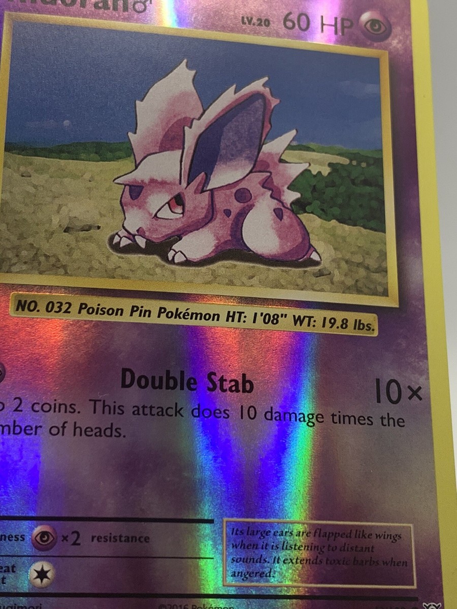 Pokémon TCG Nidoran (Male) Evolutions 43/108 Reverse Holo Common