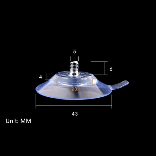 4PCS Nut Thumb Screw Suction Cups Pads Rubber Plastic Suckers Turn Nuts