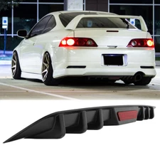 Black Rear Bumper Diffuser Spoiler Splitter Lip Body Kit For Acura RSX 2002-2006