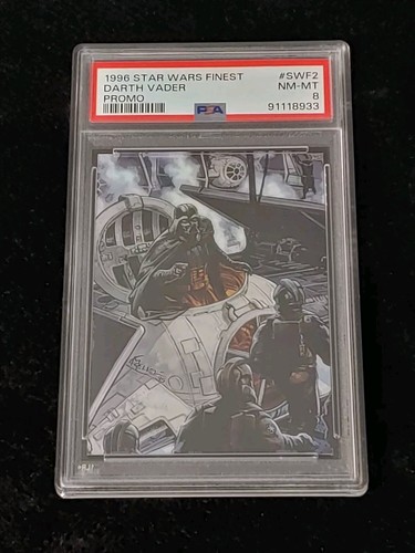 1996 Topps Finest Star Wars Darth Vader PROMO RARE SP PSA 8 Near Mint