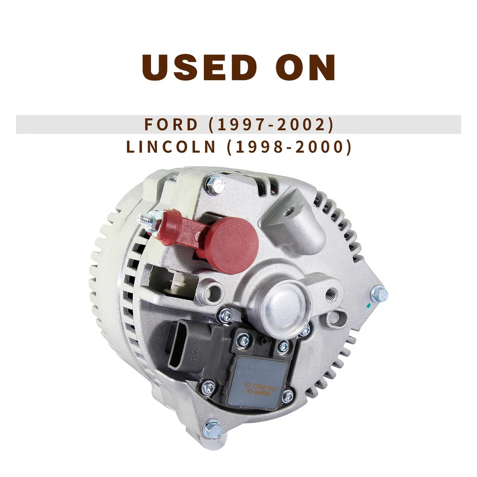 New Alternator For Ford Expedition Lincoln Navigator 4.6L 5.4L 6.8L V8 1997-2001 Foto 3 de 4