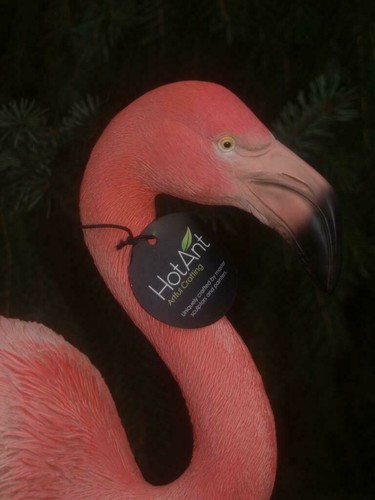 Flamingo Deko Figur Skulptur 52cm wetterfest naturgetreu Gartenfigur Hotant - Bild 2 von 10