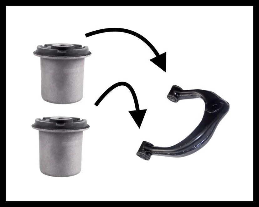 4 BUJE BRAZO DE CONTROL SUPERIOR DELANTERO PARA TOYOTA TACOMA 1995-2004 4x4 2 lados Foto 2 de 2