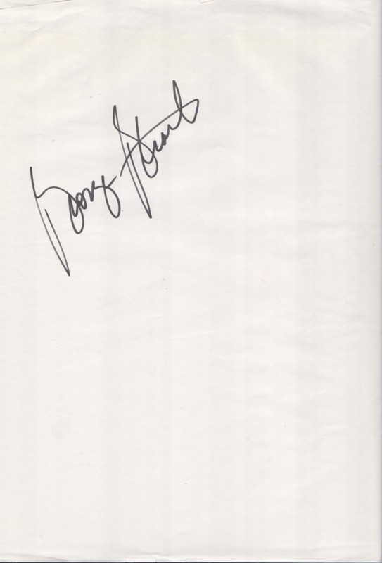 HAND SIGNED AUTOGRAPH OF GEORGE STRAIT-ON BLANK WHITE PAPER-APP. 4 1/8" X 2 1/2"