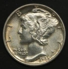1942 10C Mercury Dime- Choice Gem BU- SMH 2021
