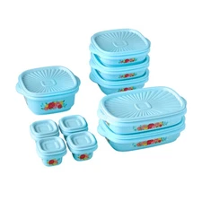 Pioneer Woman 20 Piece Plastic Food Storage Container Variety Set Sweet Rose NEW