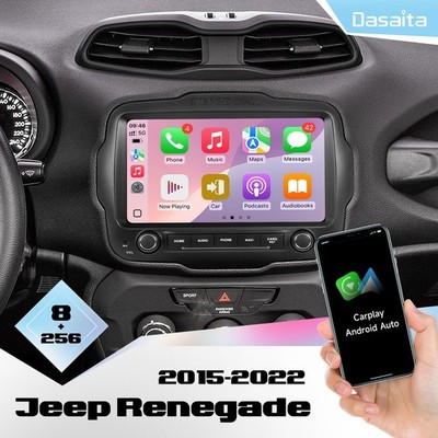 Dasaita 9'' Car Stereo for Jeep Renegade 2015-2022 CarPlayWIFI 4G LTE 8+256GB