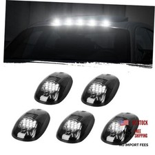 12 Led Cab Lights - 5pcs Smoked Roof Running Top Marker Light For Dodge White 12 Led Cab Lights - 5pcs Smoked Roof Running Top Marker Light For Dodge White