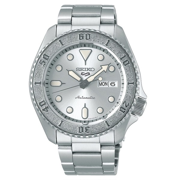 Seiko 5 Sports SRPE71K1 Automatik Herrenarmbanduhr 100M Silbernes Zifferblatt-image