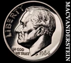 1964 Silver Roosevelt Dime - Choice Gem Proof  Lustrous  No Reserve  #K1741