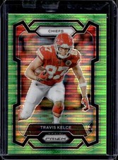 2023 Panini Prizm Travis Kelce Neon Green Pulsar #151 Chiefs