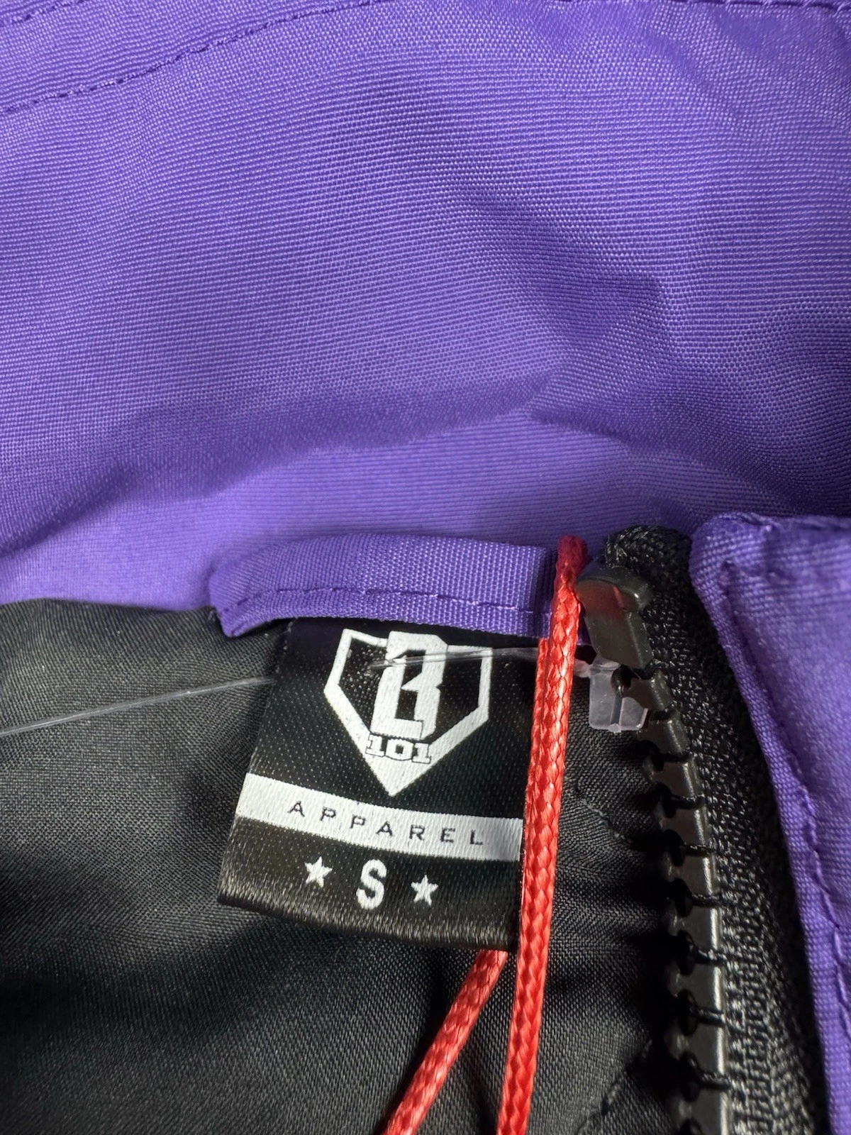 Baseball Lifestyle 101 BL101 Colorblock Pullover Jacket Blue/Purple Size S New image 10