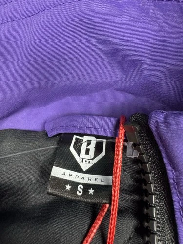 Baseball Lifestyle 101 BL101 Colorblock Pullover Jacket Blue/Purple Size S New image 10