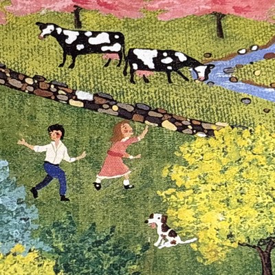 25 W x 20 1/4  H , Sandi Wickersham Resnick Print  A  Visit From Dr. SNAFFLEBIT 
