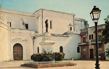 Ponce de Leon Statue San Jose Church San Juan Puerto Rico Vintage Postcard