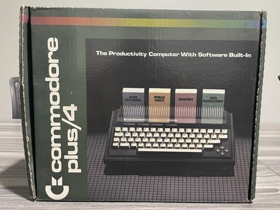Commodore Plus/4 CIB Complete In Box Manuals Cables Vintage Retro Computer RARE