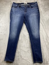 BKE Jeans Women’s Payton 34x32 (37x31.5) Mid Rise Skinny Medium To Dark Wash