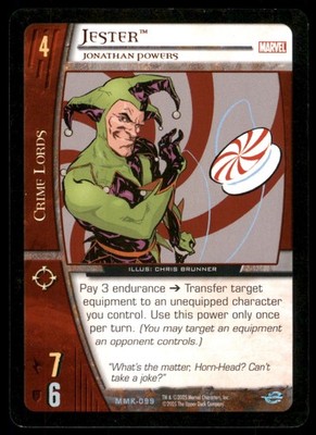 Jester Jonathan Powers MMK-099 VS System Marvel Knights Trading Card TCG CCG