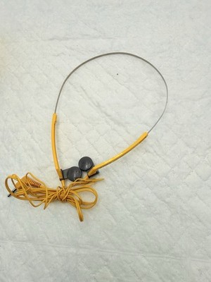 Vintage Sony Sports Wired Stereo Dynamic Headphones - Yellow (MDR-W15)  