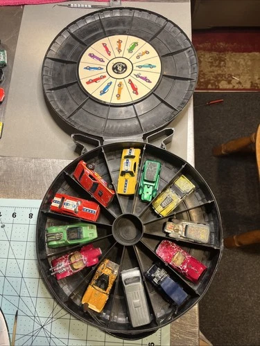 1967 Hot Wheels Rally Case,w/ 12 Cars, Redline, Mattel