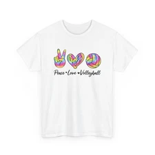 Peace Love Volleyball Tie Dye Shirt, Volleyball Sports Lovers Fans Shirt