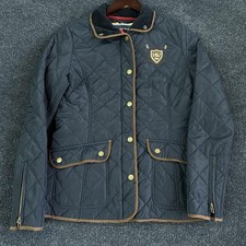 Horseware Polo Jacket Womens Small Blue Quilt...