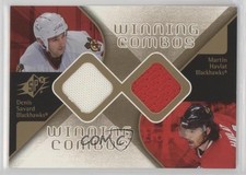 2007-08 SPx Winning Combos Denis Savard Martin Havlat #WC-SH HOF 2d8
