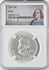 1957 Franklin Half Dollar 50C NGC PF67