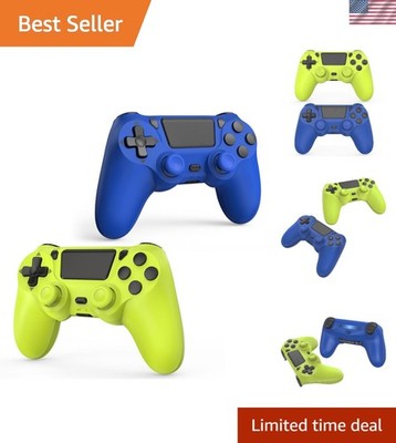 2 Pack High-Performance Wireless Controllers for Gaming: PS4/Slim/Pro Compatible