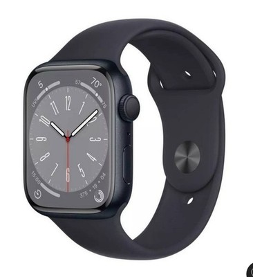 Apple Watch Series 8 41mm Midnight Aluminum Case with Sport Band, S/M (GPS)...