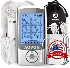 Belifu Dual Channel TENS EMS Unit 24 Modes Muscle Stimulator for Pain Relief