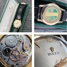 Vintage 1960 Rolex Precision 12847 Solid 9ct Gold 35mm JUMBO Cal 1210 Boxed