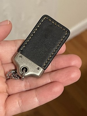 COACH 1941 Bag's Hanging Tag Leather-Horse & Carriage Bag Charm
