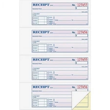 Adams Money/ Rent Receipt Book 2-Part Carbonless 4 per Page 200 Set 1