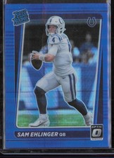 2021 Donruss Optic #246 Sam Ehlinger Blue Hyper