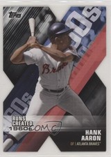 2020 Topps Decade of Dominance Die-Cuts Black 117/299 Hank Aaron #DOD-3 HOF 4l3