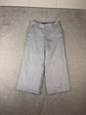 lauren ralph lauren cropped wide leg trouser pants size 6 twill
